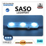 LED Module Saso LEDXpert Samsung KW SMD 2835 Cover Dove Doff | 3 Mata - White / Putih